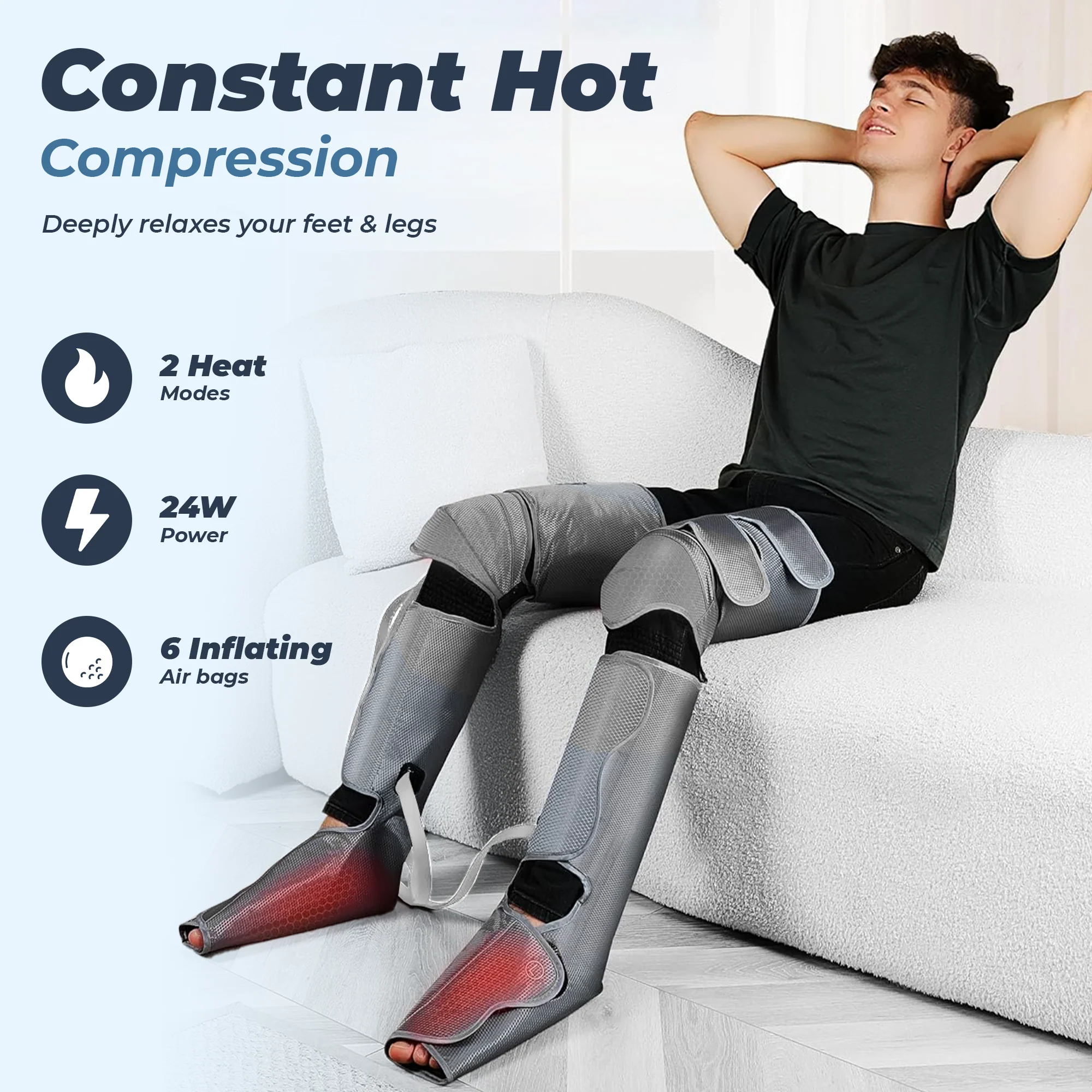 Flexnest Air Compression Leg Massager - Image 5
